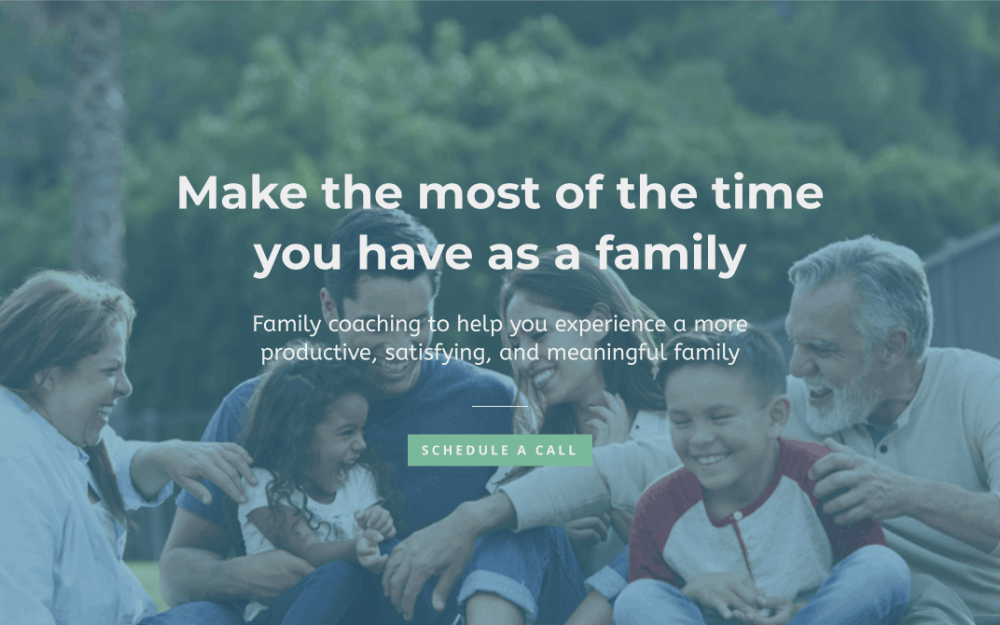 Make the most of the time you have as a family. Family coaching to help you experience a more productive, satisfying, and meaningful family.